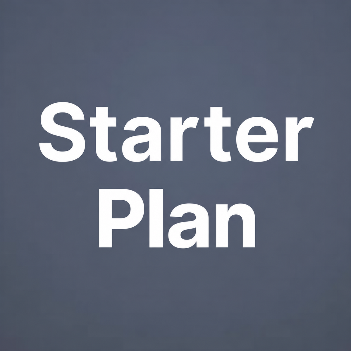 Starter Plan